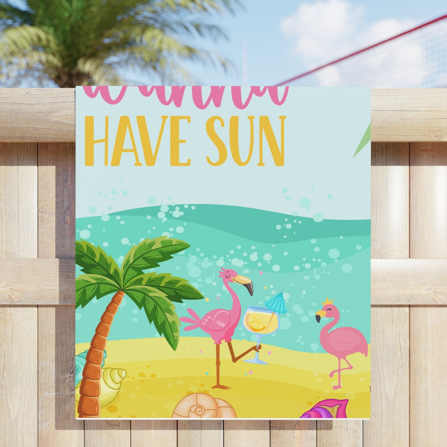 Girls Just Wanna Have Sun Beach Towels | Summer Vibe Towels, Tropical Towels, Vacation Essentials, Poolside Towels, Gift for Her