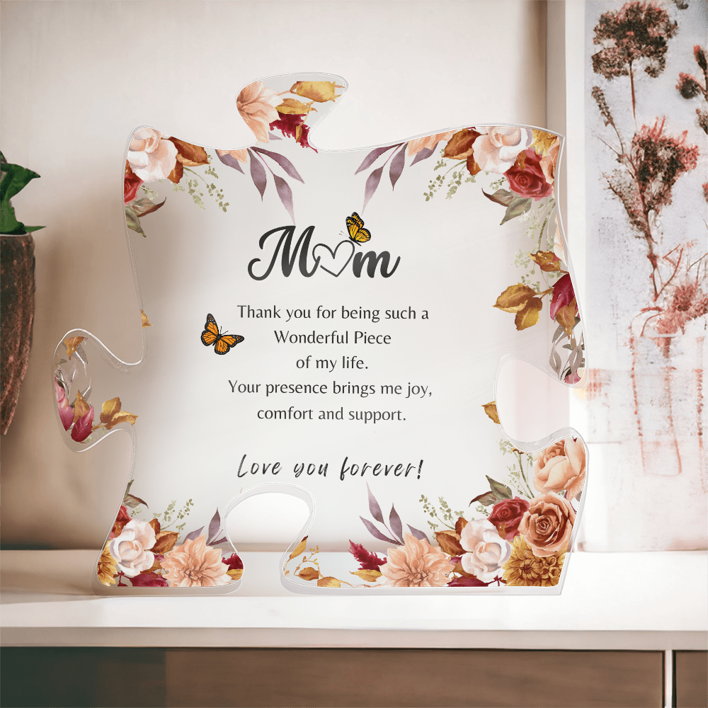 Mom - Acrylic Puzzle Plaque