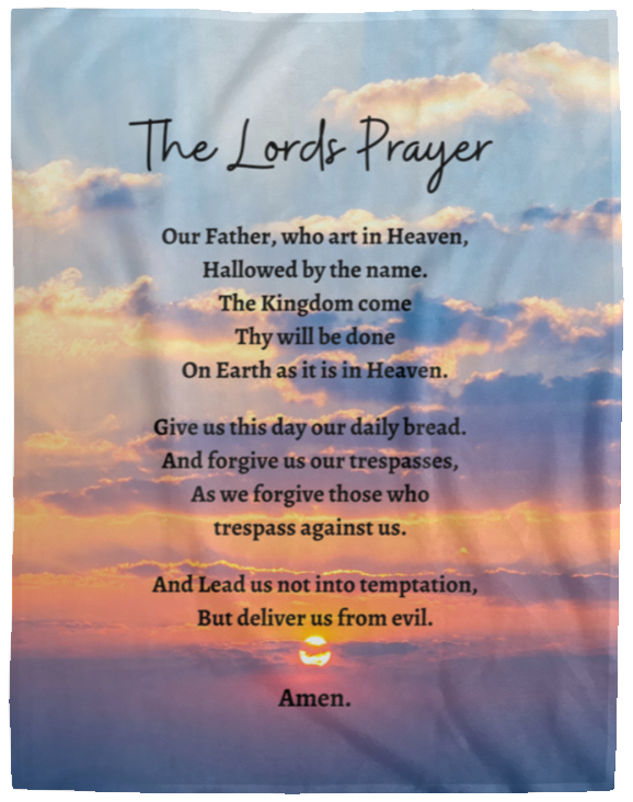 The Lord's Prayers Blanket | A great religious gift for all year around