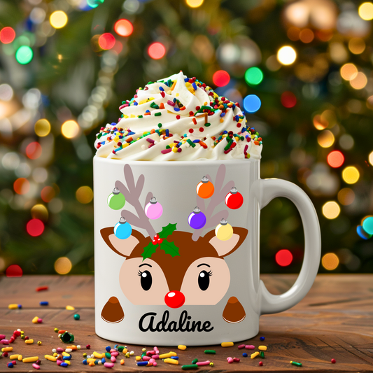 Double side Personalized Christmas Mug 11oz White Mug