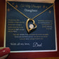 Forever Love Necklace - From Dad To My Beautiful Daughter -