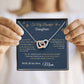 Interlock Hearts Necklace - From Mom To My Beautiful Daughter -