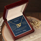 Interlock Hearts Necklace - From Mom To My Beautiful Daughter -