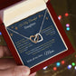 Interlock Hearts Necklace - From Mom To My Beautiful Daughter -