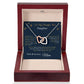 Interlock Hearts Necklace - From Mom To My Beautiful Daughter -
