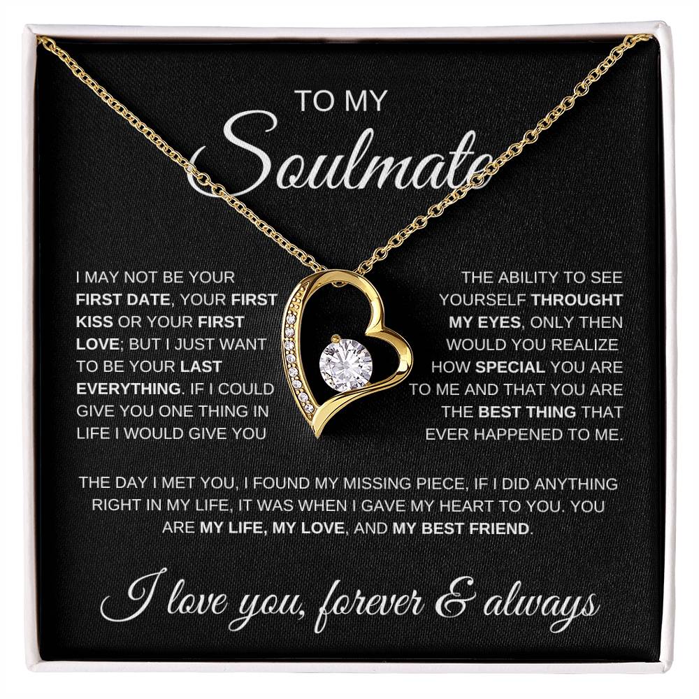 To My Soulmate - Love Knot Necklace